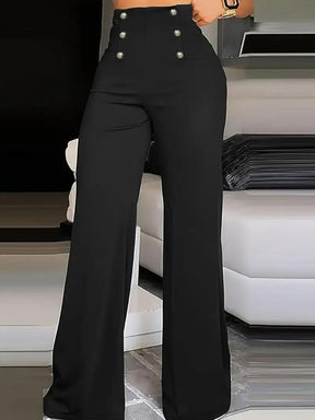Calça Pantalona Feminina Larrisa Social – Cintura Alta