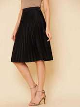 Saia Midi Plissada Feminina - Rosence